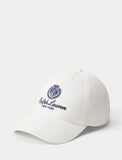 Polo Ralph Lauren Crest-Embroidered Twill Ball Cap, White