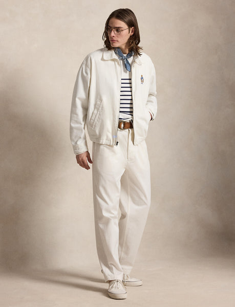 Polo Ralph Lauren Twill Windbreaker Jacket, White