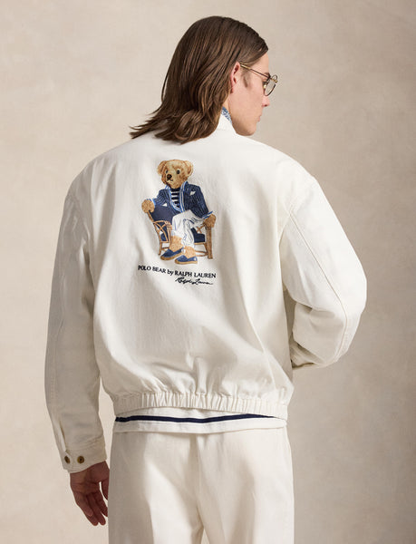 Polo Ralph Lauren Twill Windbreaker Jacket, White