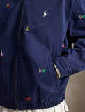 Polo Ralph Lauren The Nautical-Embroidered Big Jacket, Navy