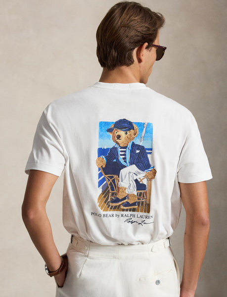 Polo Ralph Lauren Classic Fit Polo Bear Jersey T-Shirt, White