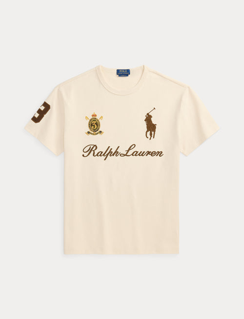 Polo Ralph Lauren Classic Fit Big Pony Jersey T-Shirt, Beige