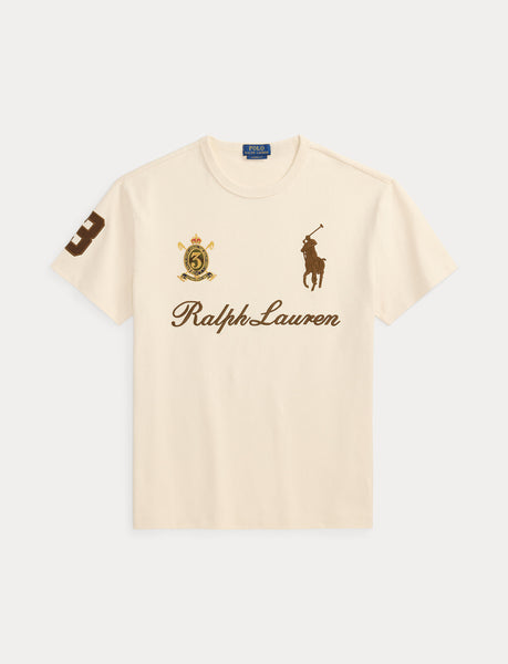 Polo Ralph Lauren Classic Fit Big Pony Jersey T-Shirt, Beige