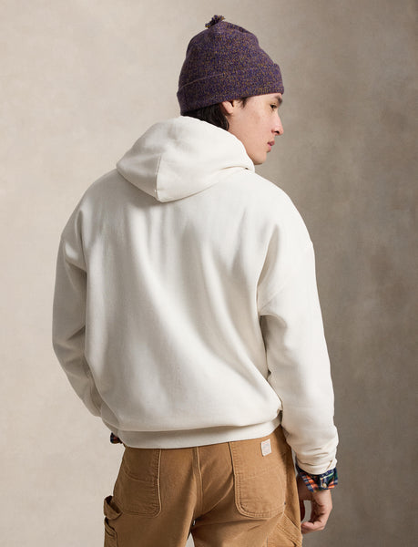 Polo Ralph Lauren Relaxed Fit Fleece Graphic Hoodie, White
