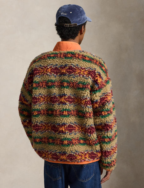Polo Ralph Lauren Relaxed Fit Pile Fleece Pullover, Red Multi