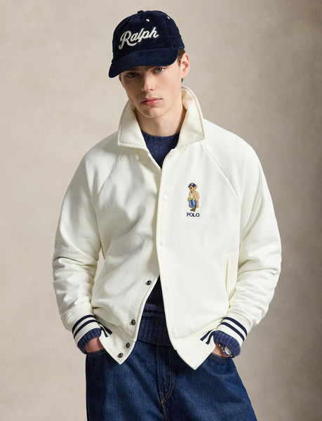 Polo Ralph Lauren The Bayport Vintage Fit Polo Bear Jacket, Cream