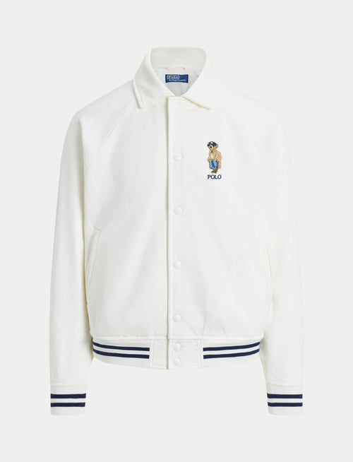 Polo Ralph Lauren The Bayport Vintage Fit Polo Bear Jacket, Cream