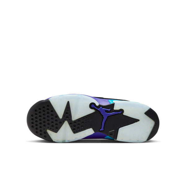 Air Jordan 6 Retro (GS), BLACK/BRIGHT CONCORD-AQUATONE