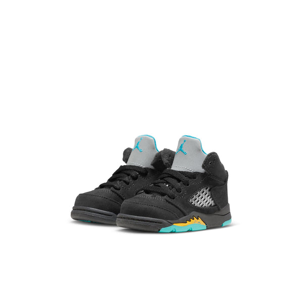 Jordan 5 Retro (TD), BLACK/AQUATONE-TAXI