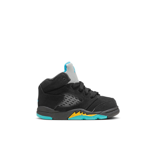 Jordan 5 Retro (TD), BLACK/AQUATONE-TAXI