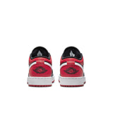 Air Jordan 1 Low (GS), BLACK/GYM RED-WHITE