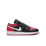 Air Jordan 1 Low (GS), BLACK/GYM RED-WHITE