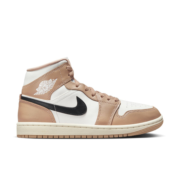 WMNS Air Jordan 1 Mid, SAIL/BLACK-DESERT