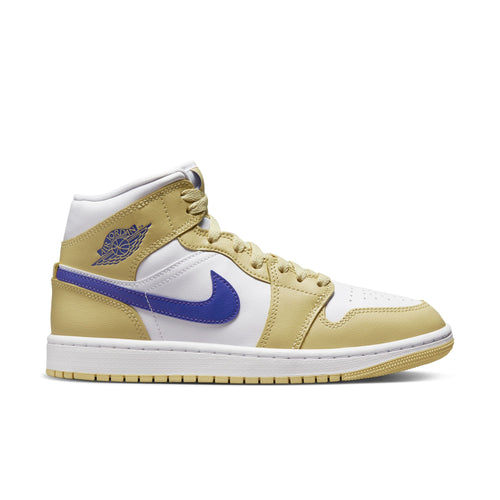 WMNS Air Jordan 1 Mid, LEMON WASH/LAPIS-WHITE