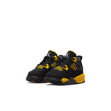 Jordan 4 Retro (TD), BLACK/WHITE-TOUR YELLOW