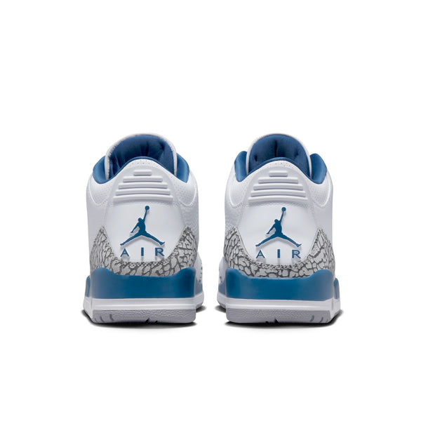 Air Jordan 3 Retro, WHITE/METALLIC COPPER-TRUE BLUE