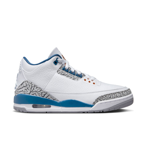 Air Jordan 3 Retro, WHITE/METALLIC COPPER-TRUE BLUE