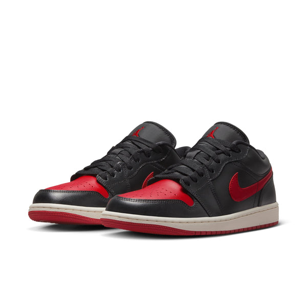 WMNS Air Jordan 1 Low, BLACK/GYM RED-SAIL