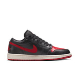 WMNS Air Jordan 1 Low, BLACK/GYM RED-SAIL