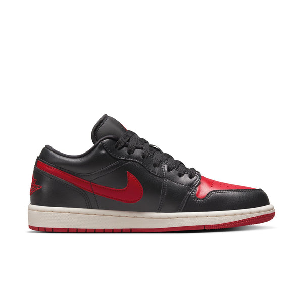 WMNS Air Jordan 1 Low, BLACK/GYM RED-SAIL