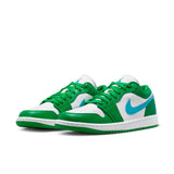 WMNS Air Jordan 1 Low , LUCKY GREEN/AQUATONE-WHITE