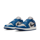 WMNS Air Jordan 1 Low, FRENCH BLUE/BLACK-COLLEGE GREY-SAIL