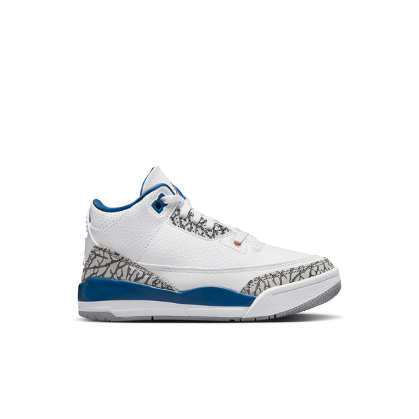 Jordan 3 Retro (PS), WHITE/METALLIC COPPER-TRUE BLUE