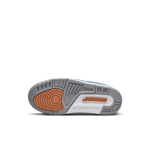 Jordan 3 Retro (PS), WHITE/METALLIC COPPERTRUE BLUE OZNICO