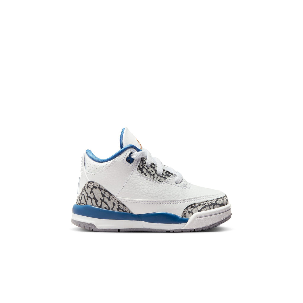 Jordan 3 Retro (TD), WHITE/METALLIC COPPERTRUE BLUE OZNICO