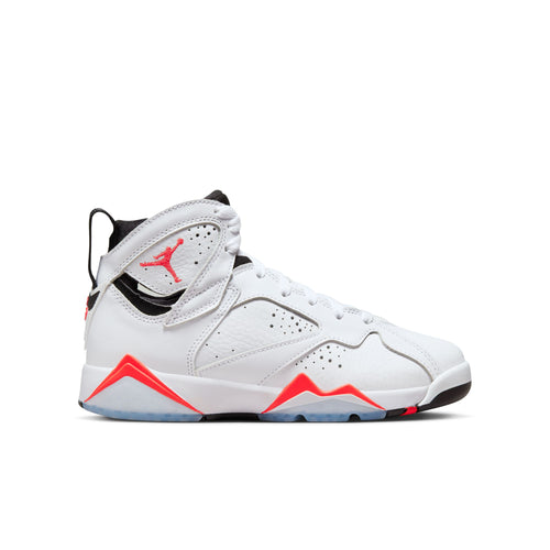 Air Jordan Retro 7 (GS), WHITE/CRIMSON-BLACK