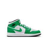 Air Jordan 1 Mid (GS), LUCKY GREEN/BLACK-WHITE