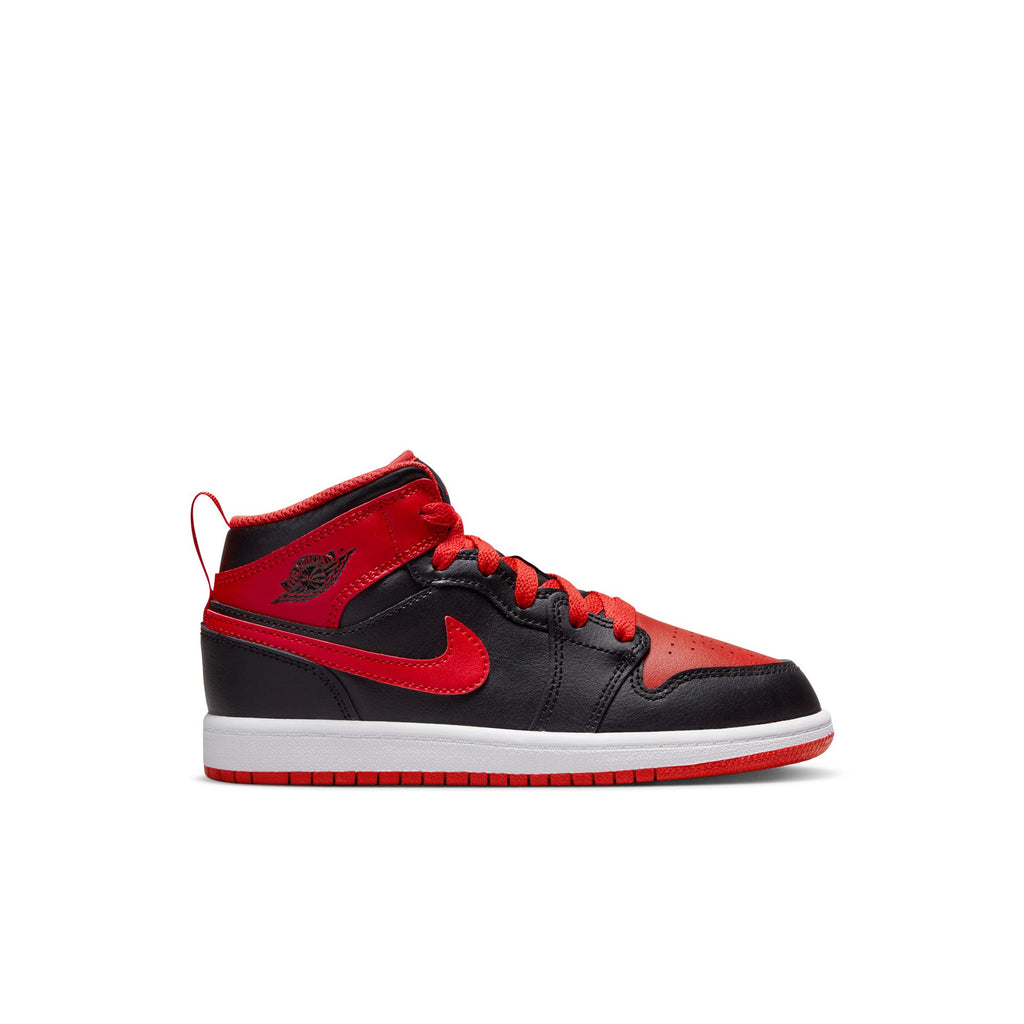 jordan 1 mid banned black red