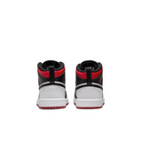 Jordan 1 Mid (PS), WHITE/GYM RED-BLACK