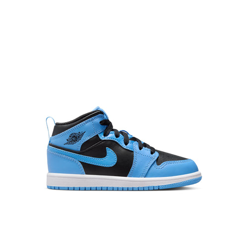 Jordan 1 Mid (PS), UNIVERSITY BLUE/BLACK-WHITE