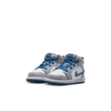 Jordan 1 Mid (TD), CEMENT GREY/WHITE-TRUE BLUE