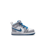 Jordan 1 Mid (TD), CEMENT GREY/WHITE-TRUE BLUE