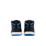 Jordan 1 Mid (TD), BLACK/ROYAL BLUE-BLACK-WHITE