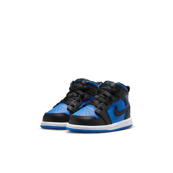 Jordan 1 Mid (TD), BLACK/ROYAL BLUE-BLACK-WHITE