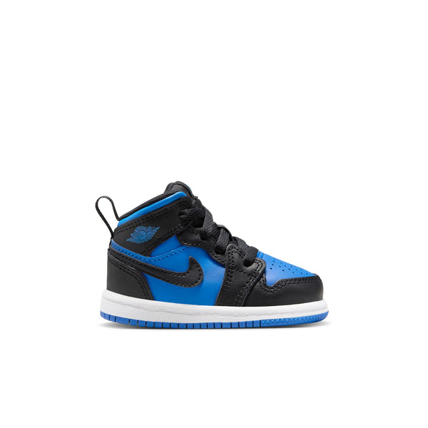 Jordan 1 Mid (TD), BLACK/ROYAL BLUE-BLACK-WHITE