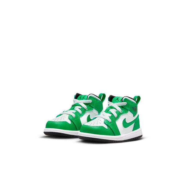 Jordan 1 Mid (TD) LUCKY GREEN/BLACK-WHITE