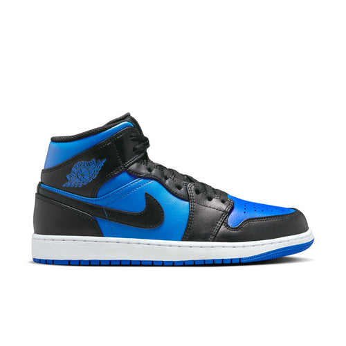 Air Jordan 1 Mid, BLACK/ROYAL BLUE-BLACK-WHITE