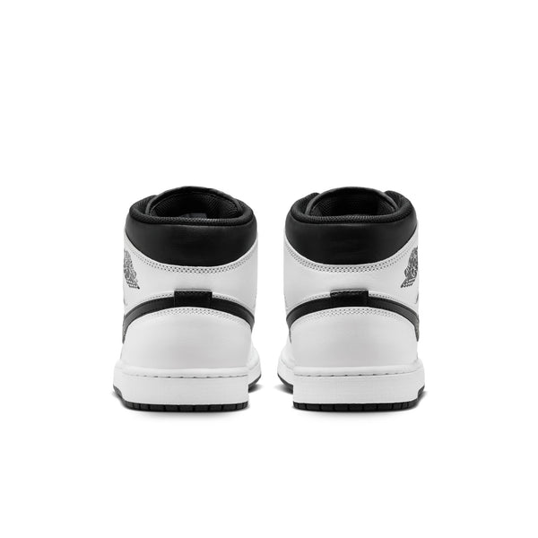 Air Jordan 1 Mid, WHITE/BLACK-WHITE-BLACK