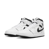 Air Jordan 1 Mid, WHITE/BLACK-WHITE-BLACK