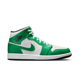 Air Jordan 1 Mid , LUCKY GREEN/BLACK-WHITE