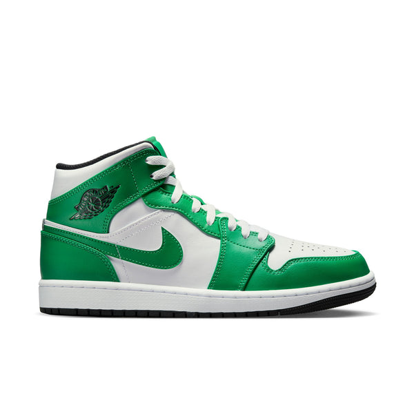 Air Jordan 1 Mid , LUCKY GREEN/BLACK-WHITE