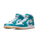 Air Jordan 1 Mid, AQUATONE/CELESTIAL GOLD-WHITE