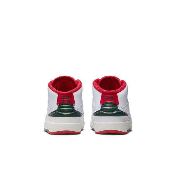 Jordan 2 Retro (TD), WHITE/FIRE RED-FIR-SAIL