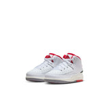 Jordan 2 Retro (TD), WHITE/FIRE RED-FIR-SAIL