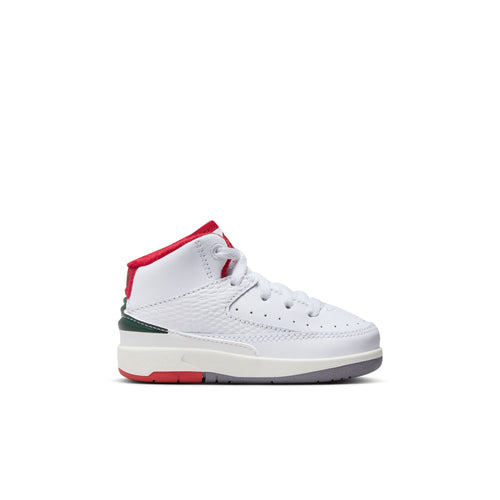 Jordan 2 Retro (TD), WHITE/FIRE RED-FIR-SAIL