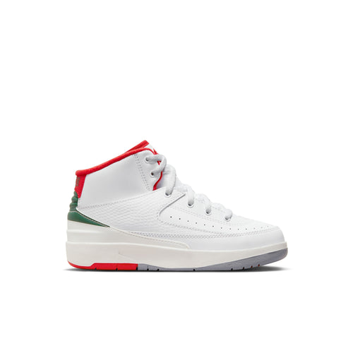 Jordan 2 Retro (PS), WHITE/FIRE RED-FIR-SAIL